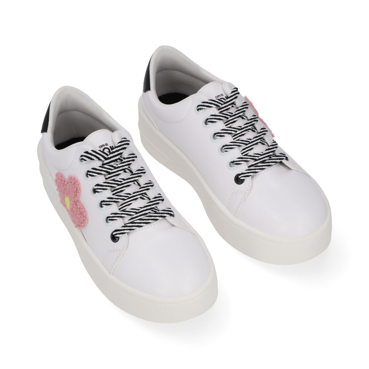 SNEAKER SPORT DAMA 652302 BLANCO/ROSA CAPA DE OZONO
