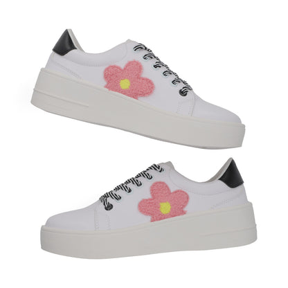 SNEAKER SPORT DAMA 652302 BLANCO/ROSA CAPA DE OZONO