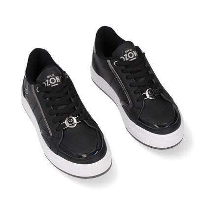 SNEAKER SPORT DAMA 652401 NEGRO CAPA DE OZONO