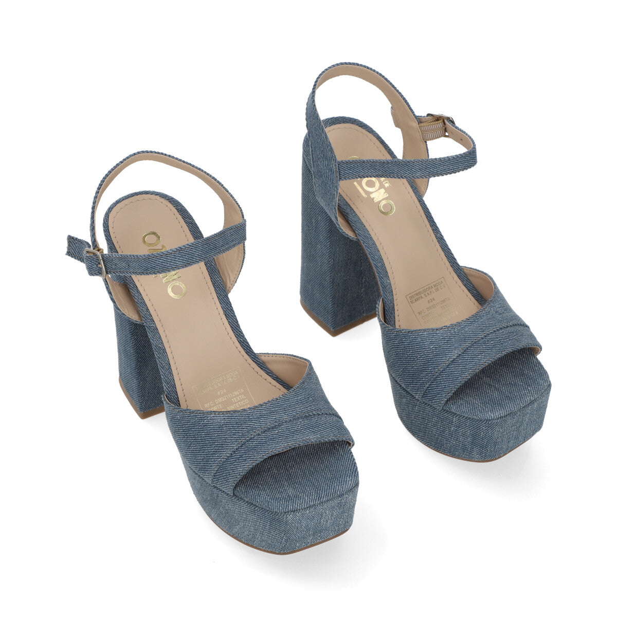 SANDALIA SEMIVESTIR DAMA 652702 AZUL MEZCLILLA CAPA DE OZONO