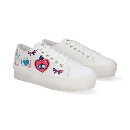 SNEAKER SPORT DAMA 652901 BLANCO CAPA DE OZONO