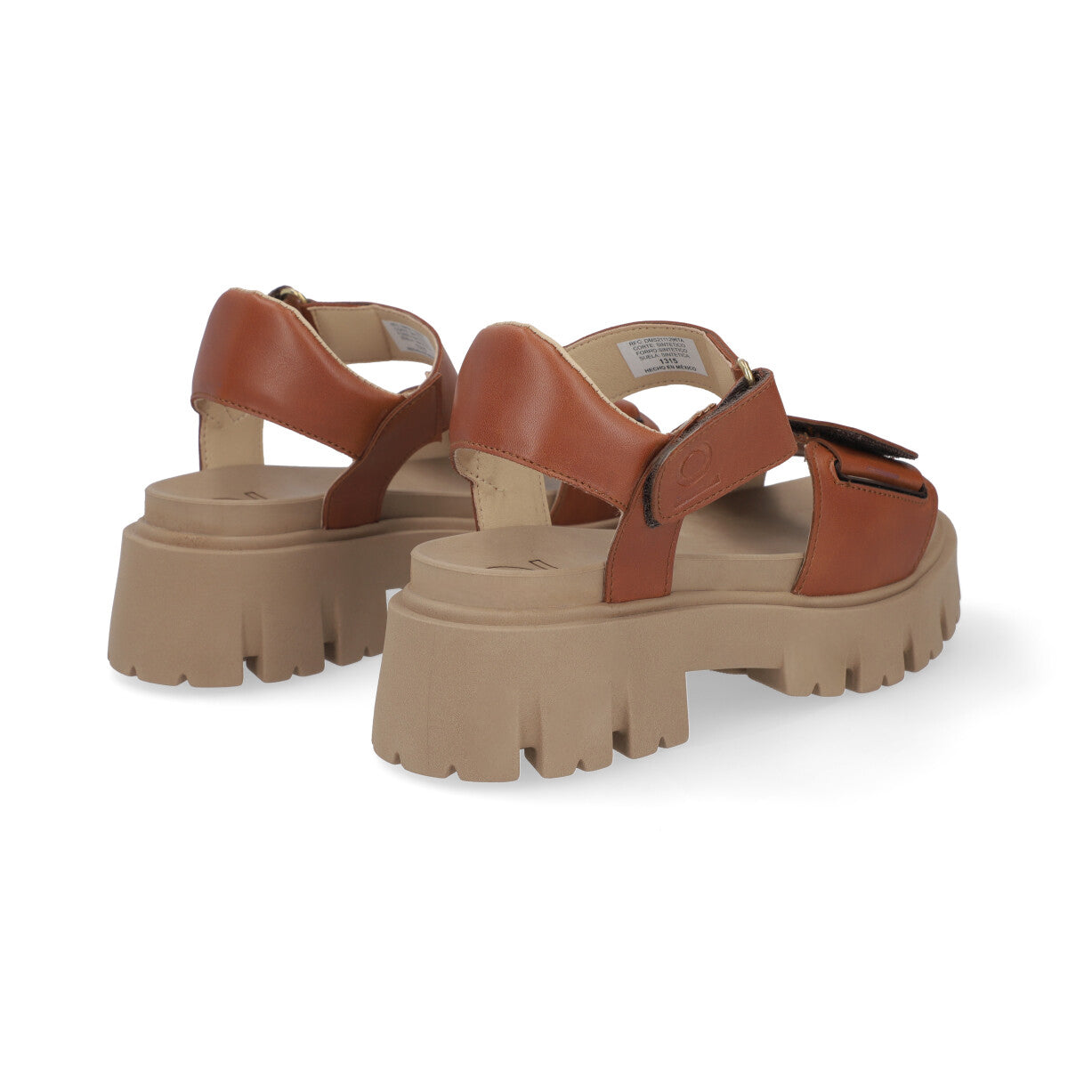 SANDALIA CASUAL DAMA 653301 COGNAC CAPA DE OZONO