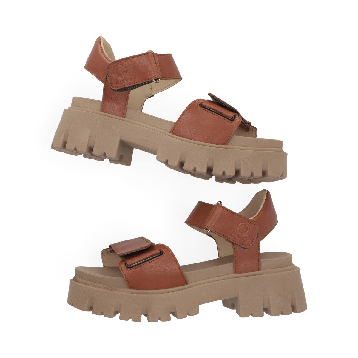 SANDALIA CASUAL DAMA 653301 COGNAC CAPA DE OZONO