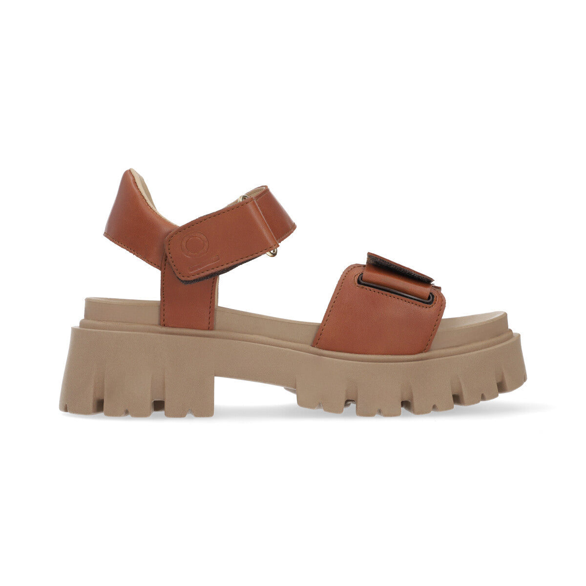 SANDALIA CASUAL DAMA 653301 COGNAC CAPA DE OZONO