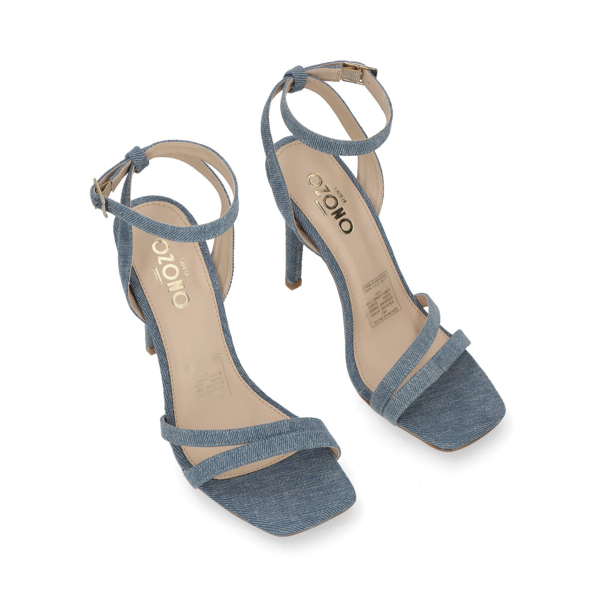 SANDALIA SEMIVESTIR DAMA 653401 AZUL MEZCLILLA CAPA DE OZONO