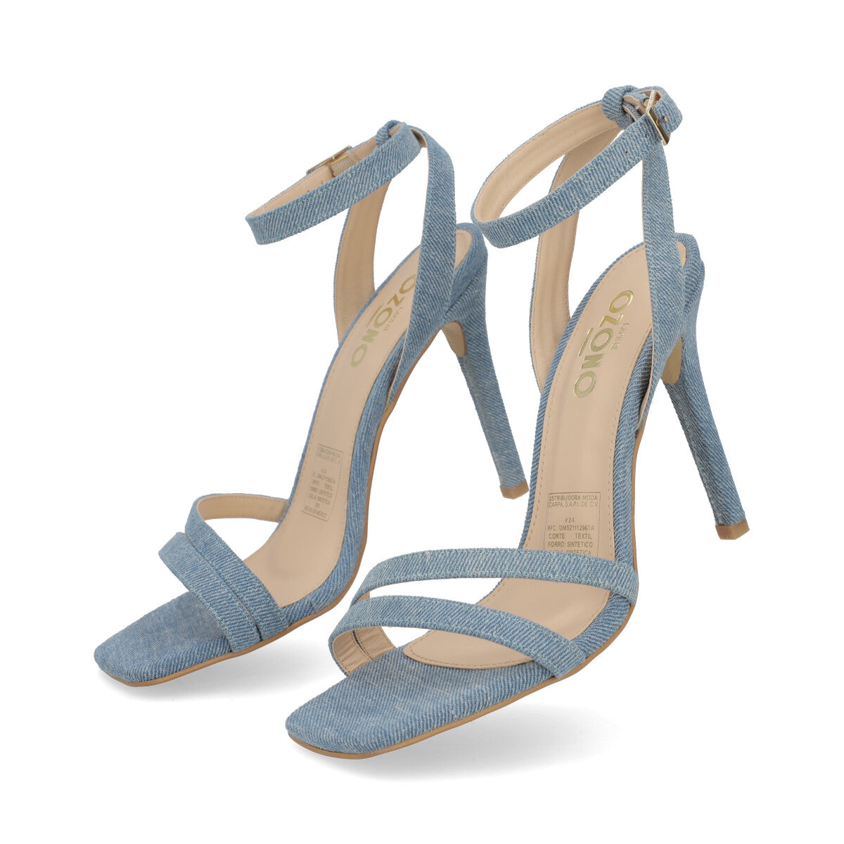SANDALIA SEMIVESTIR DAMA 653401 AZUL MEZCLILLA CAPA DE OZONO