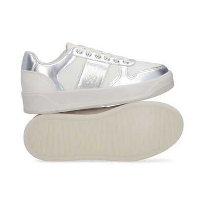 SNEAKER SPORT DAMA 653501 BLANCO/PLATA CAPA DE OZONO