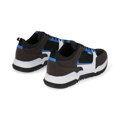 SNEAKER SPORT CABALLERO 654901 NEGRO/GRIS CAPA DE OZONO