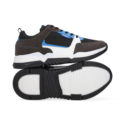SNEAKER SPORT CABALLERO 654901 NEGRO/GRIS CAPA DE OZONO