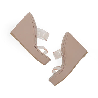 SANDALIA CASUAL DAMA 657101 BEIGE MAQUILLAJE CAPA DE OZONO