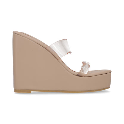 SANDALIA CASUAL DAMA 657101 BEIGE MAQUILLAJE CAPA DE OZONO