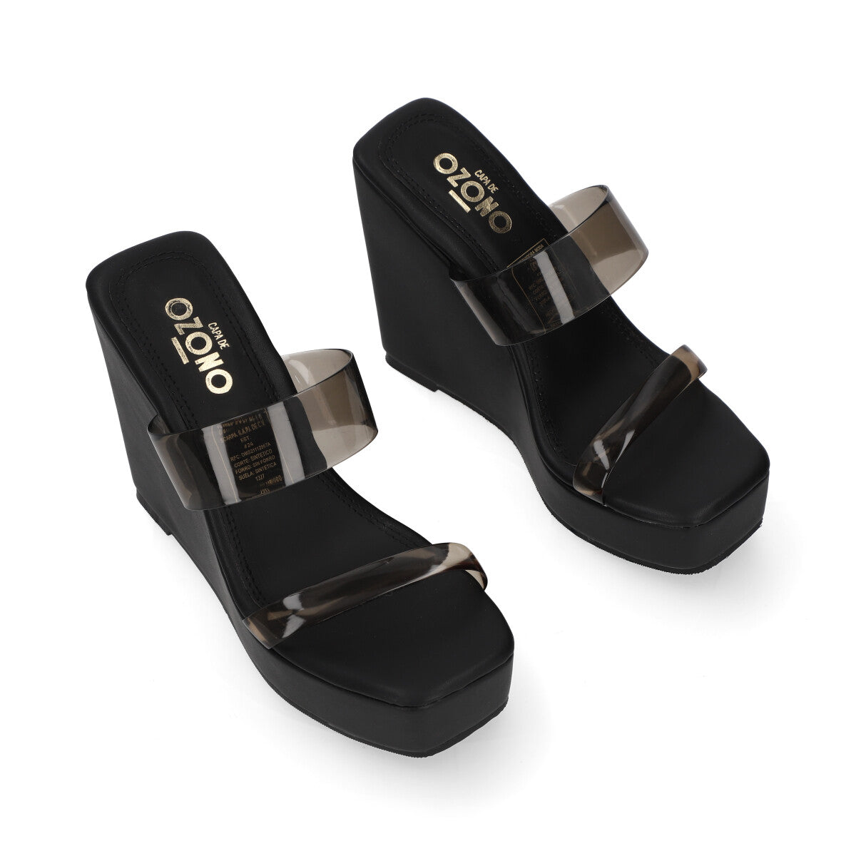 SANDALIA CASUAL DAMA 657101 NEGRO CAPA DE OZONO