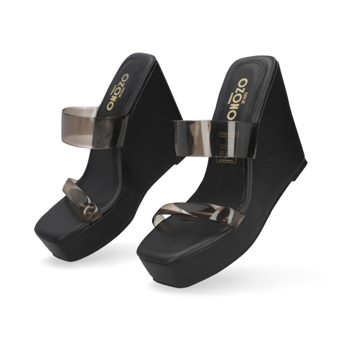 SANDALIA CASUAL DAMA 657101 NEGRO CAPA DE OZONO