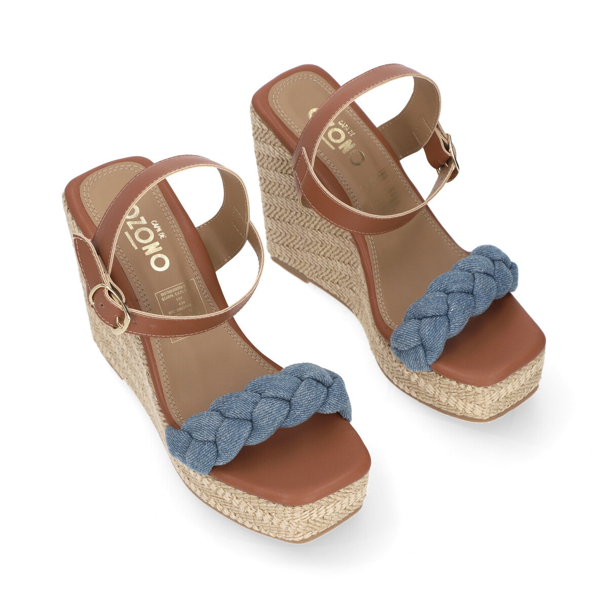SANDALIA CASUAL DAMA 657102 CAMEL CAPA DE OZONO