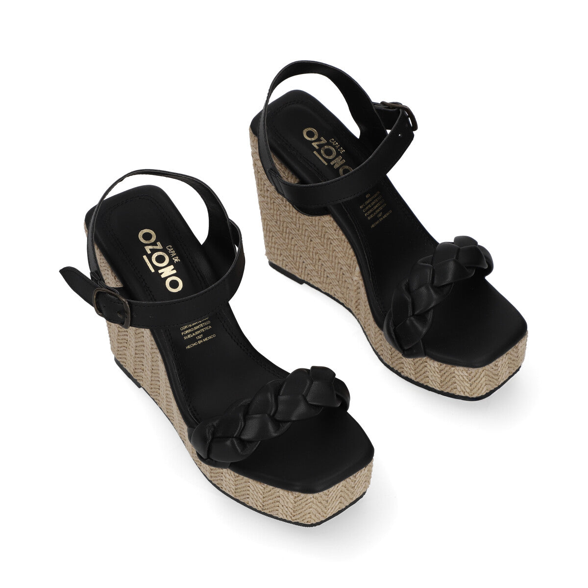 SANDALIA CASUAL DAMA 657102 NEGRO CAPA DE OZONO