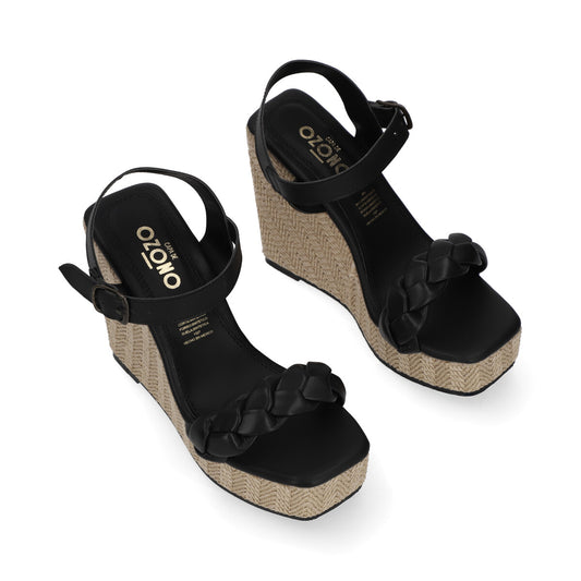 SANDALIA CASUAL DAMA 657102 NEGRO CAPA DE OZONO