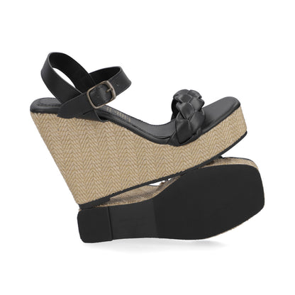 SANDALIA CASUAL DAMA 657102 NEGRO CAPA DE OZONO