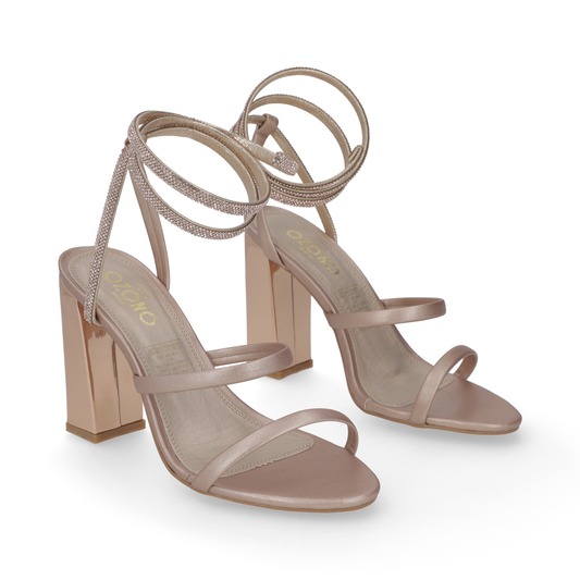 SANDALIA SEMIVESTIR DAMA 657401 ORO ROSADO CAPA DE OZONO