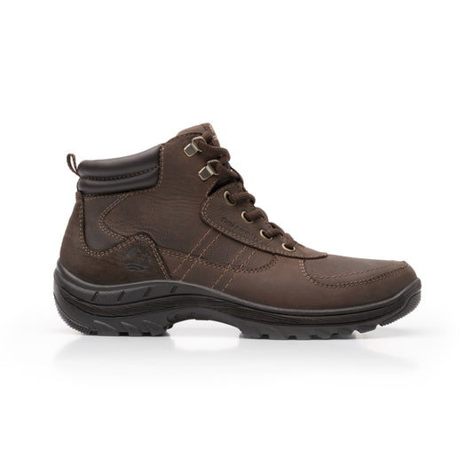 Bota Para Outdoor Flexi Country Con Piel Graneada  Para Hombre - Estilo 66514 Chocolate