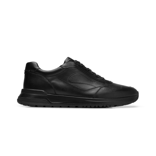 Sneaker Casual De Piel Quirelli para Hombre Estilo 704605 Black