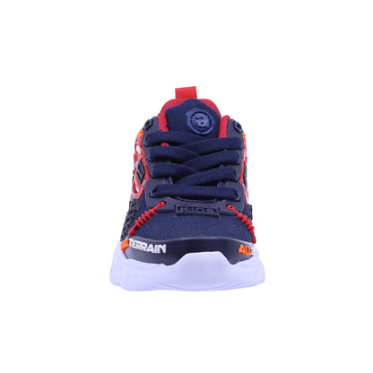 Tenis Audaz para niño en textil azul marino Two con diseño de camioneta