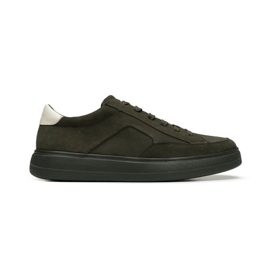 Sneaker Casual De Piel Exclusivo Quirelli para Hombre Estilo 706505 Olivo