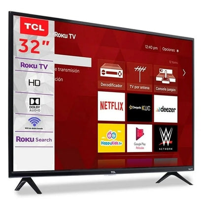 Pantalla LED HD TCL de 32 pulgadas, modelo 32S331-MX.