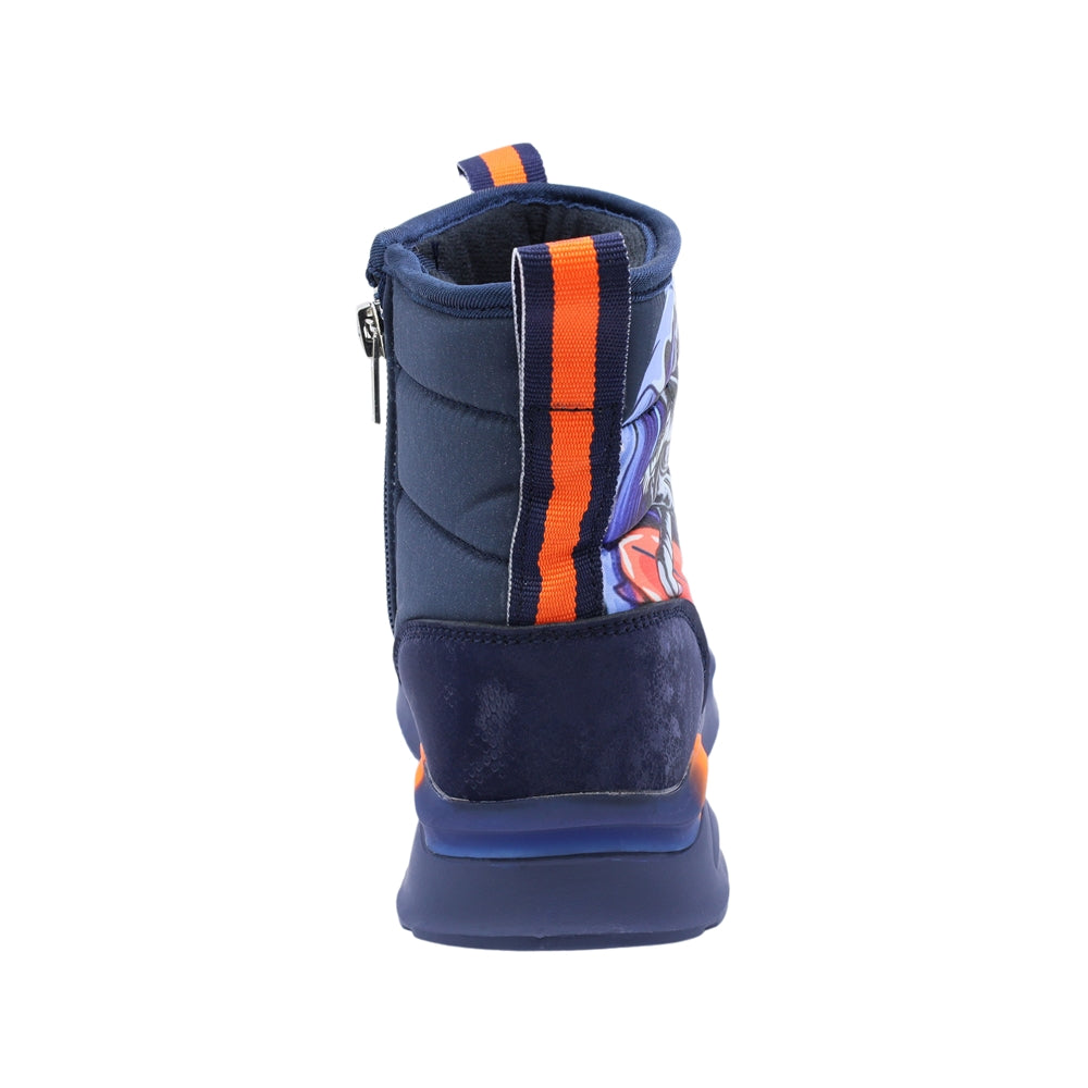 Bota Audaz para niño en sintético negro Two con diseño espacial