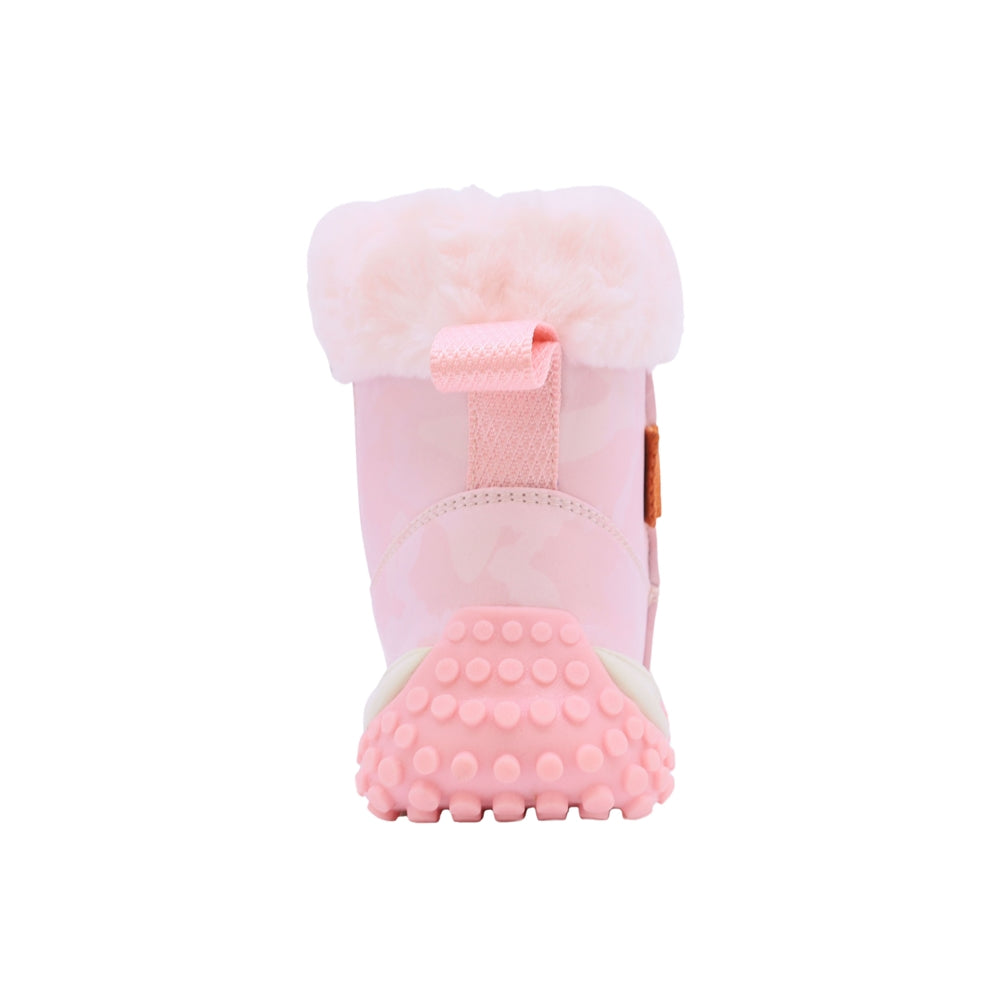 Bota Coqueta para niña en sintético rosa Two con forro afelpado