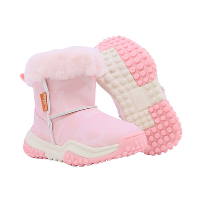 Bota Coqueta para niña en sintético rosa Two con forro afelpado