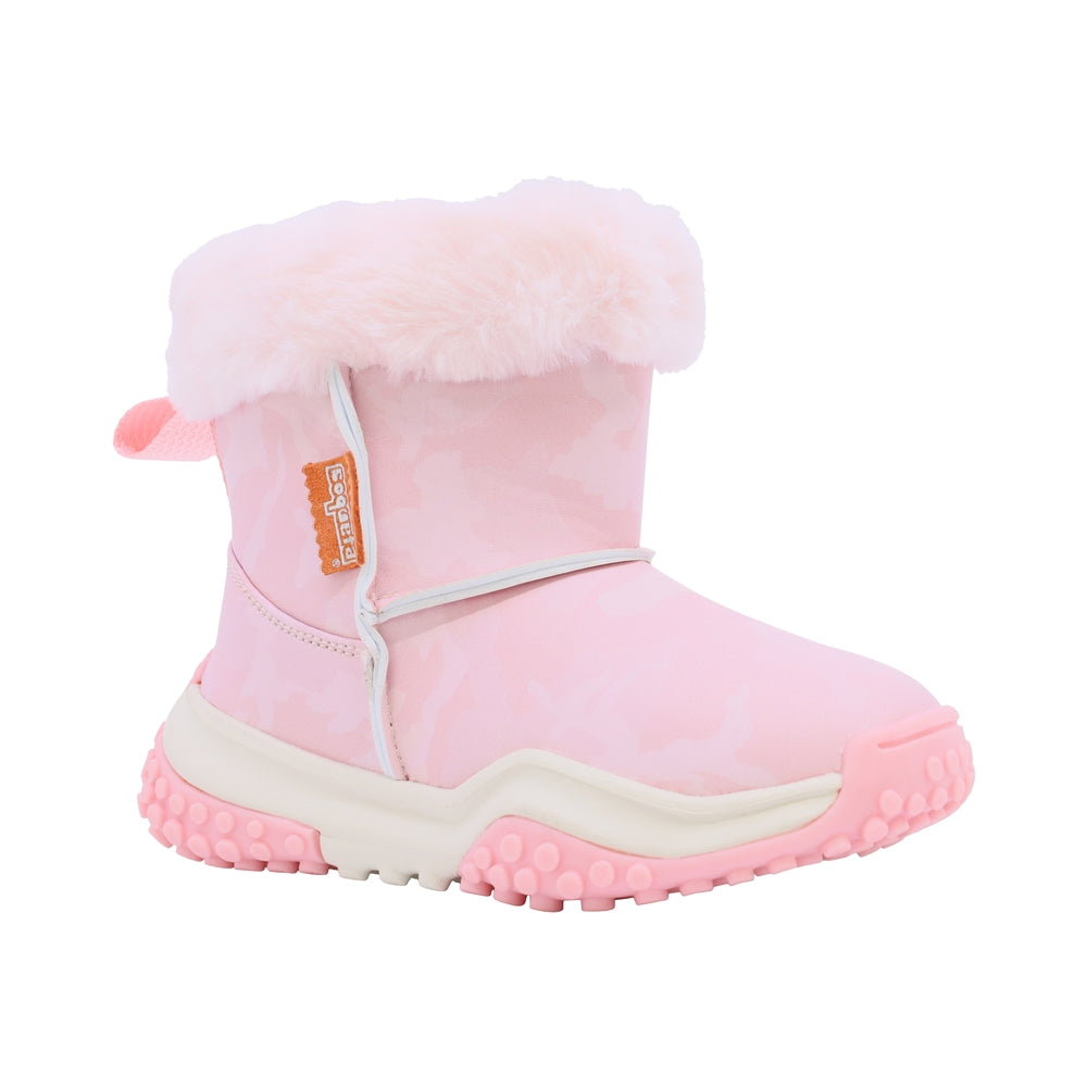 Bota Coqueta para niña en sintético rosa Two con forro afelpado