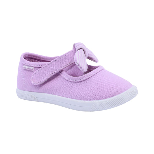 Balerina para niña Coqueta Textil color Morado Sixty con moño decorativo