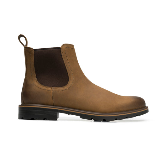 Botín De Piel Exclusivo Quirelli para Hombre Estilo 88619 Wr Honey