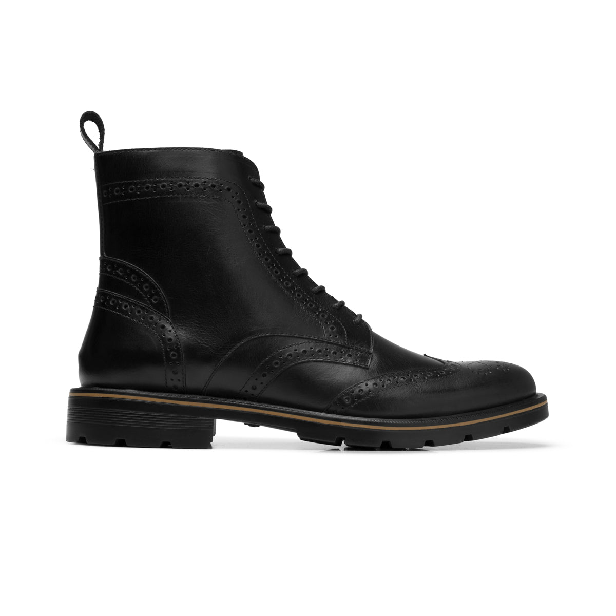 Botín De Piel Quirelli para Hombre Estilo 88622 Negro