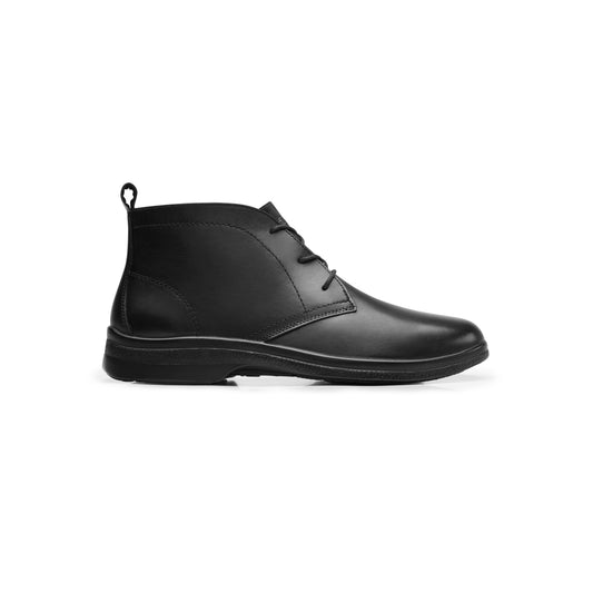 Botín De Piel Flexi para Hombre Estilo 91613 Negro