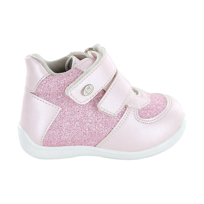 Tenis Coqueta para niña en sintético rosa Panal con acabado brillante