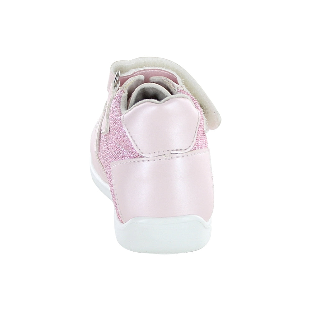 Tenis Coqueta para niña en sintético rosa Panal con acabado brillante