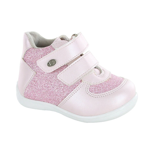 Tenis Coqueta para niña en sintético rosa Panal con acabado brillante