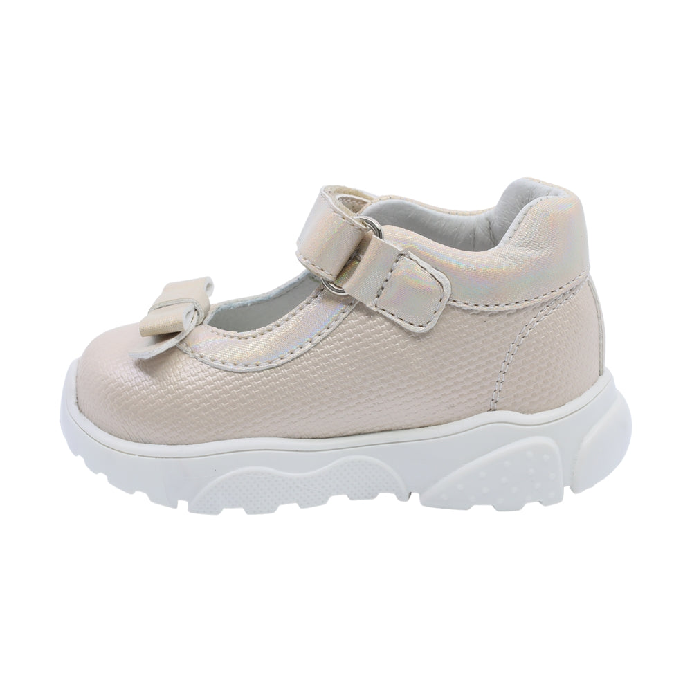 Zapato Coqueta para niña en sintético oro Zippy con moño decorativo