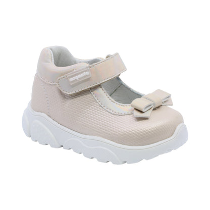 Zapato Coqueta para niña en sintético oro Zippy con moño decorativo