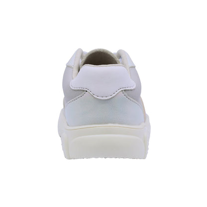Tenis Coqueta para niña sintético perla Zippy con franjas multi