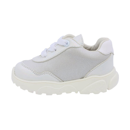 Tenis Coqueta para niña sintético perla Zippy con franjas multi