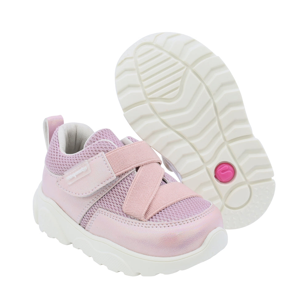 Tenis Coqueta para niña sintético rosa Zippy con elástico cruzado