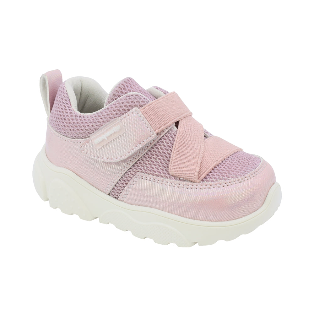 Tenis Coqueta para niña sintético rosa Zippy con elástico cruzado