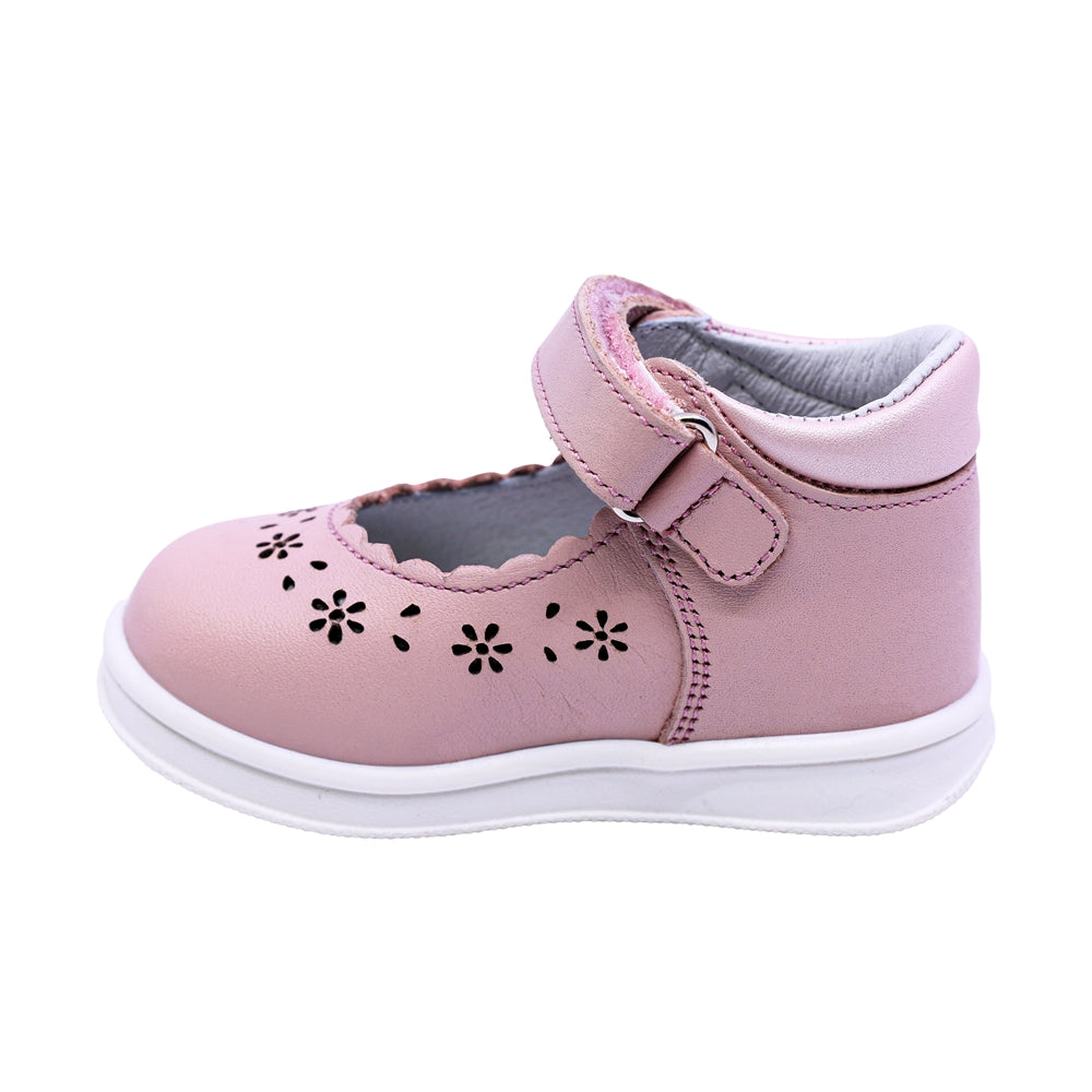 BALERINA COQUETA PARA NIÑA COLOR ROSA DE PIEL TEDDY CON TIRA DE CONTACTO