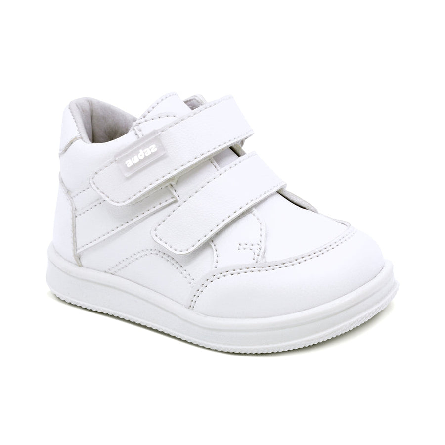 TENIS AUDAZ PARA NIÑO DE SINTÉTICO COLOR BLANCO TEDDY CON DOBLE TIRA DE CONTACTO