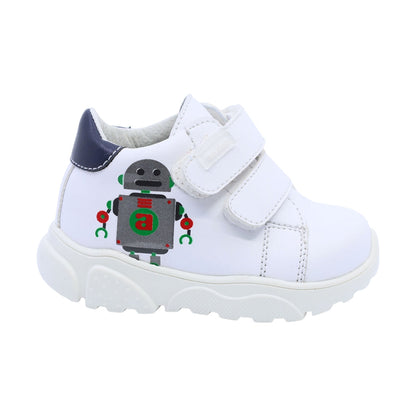 Tenis para niño Audaz Sintético color Blanco Zippy con doble tira de contacto