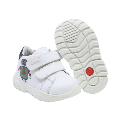 Tenis para niño Audaz Sintético color Blanco Zippy con doble tira de contacto