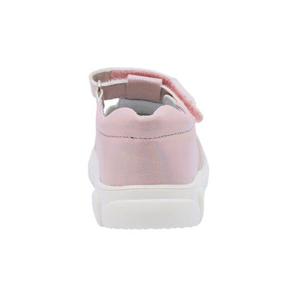 Sandalia Coqueta para niña sintético rosa Zippy con flores de lentejuelas