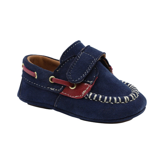 Zapato de vestir para niño Audaz Piel color Azul MarinoSixty-two con tira de contacto